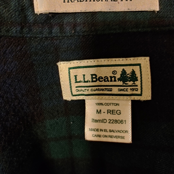 LL Bean flannel shirt - Picture 2 of 2